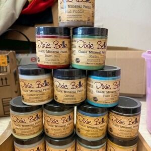 Dixie Belle Chalk Mineral Paint 8oz Assorted Colors Furniture DIY Craft Paint